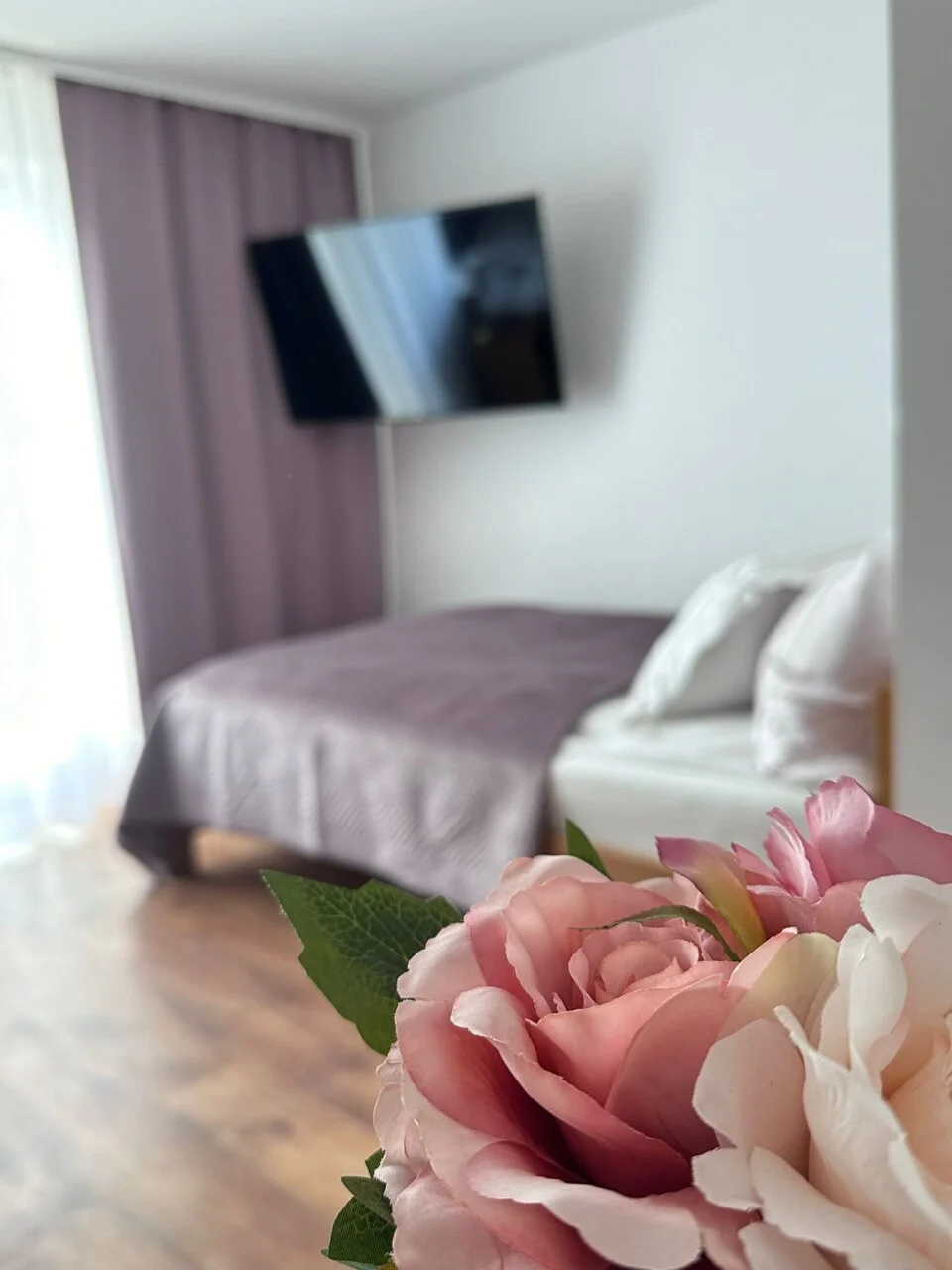 Kwiaty w wazonie – zbliżenie